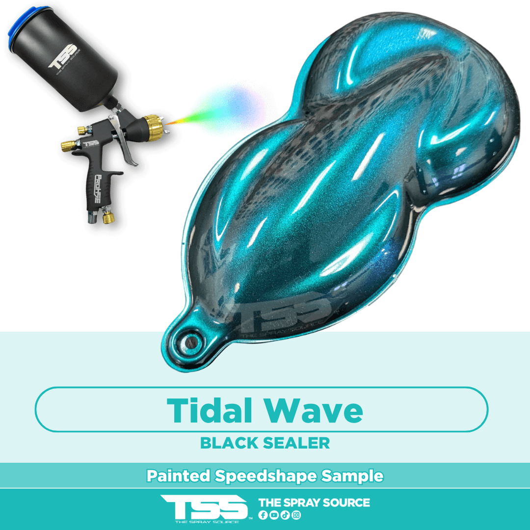 Tidal Wave Pre-Sprayed Speedshape Paint Sample (Black Ground Coat)