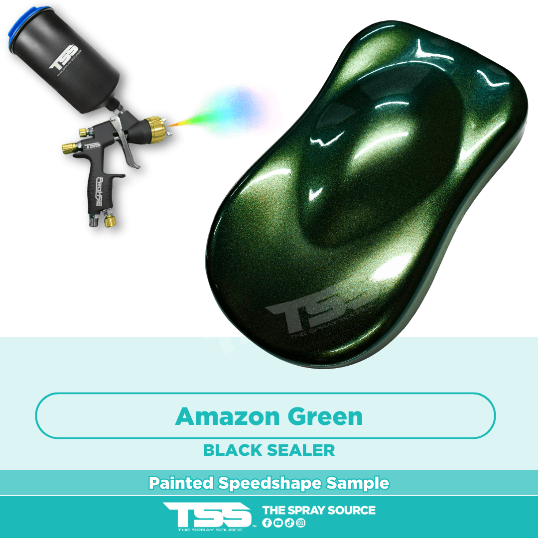 Amazon Green Pre-Sprayed Speedshape Paint Sample (Black Ground Coat)