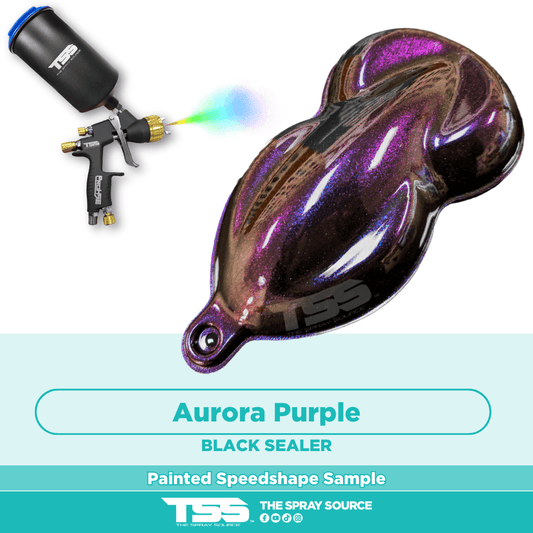 Aurora Purple Pre-Sprayed Speedshape Paint Sample (Black Ground Coat)