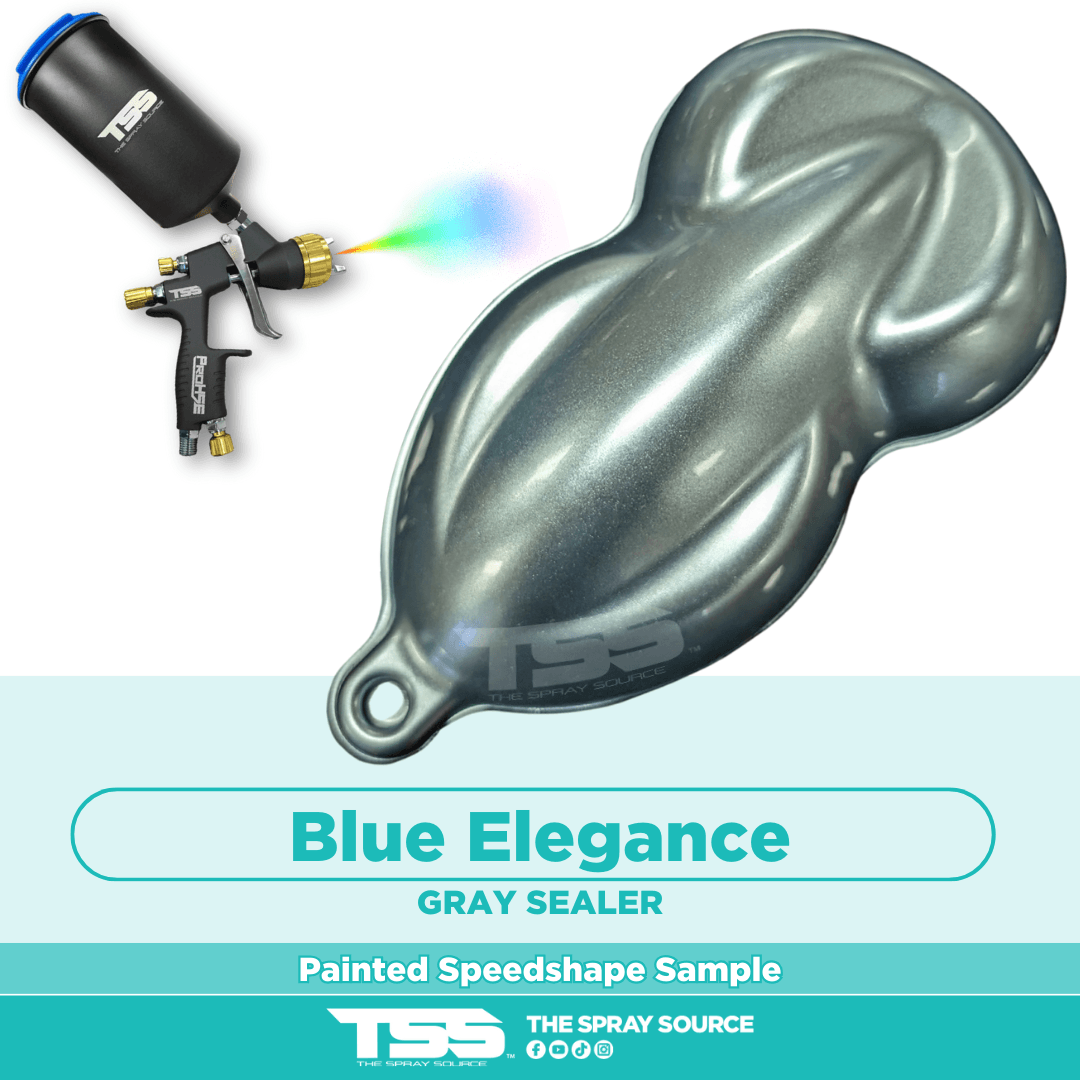 Blue Elegance Pre-Sprayed Speedshape Paint Sample (Grey Ground Coat)