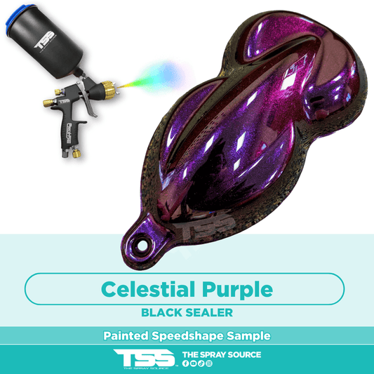 Celestial Purple Pre-Sprayed Speedshape Paint Sample (Black Ground Coat)