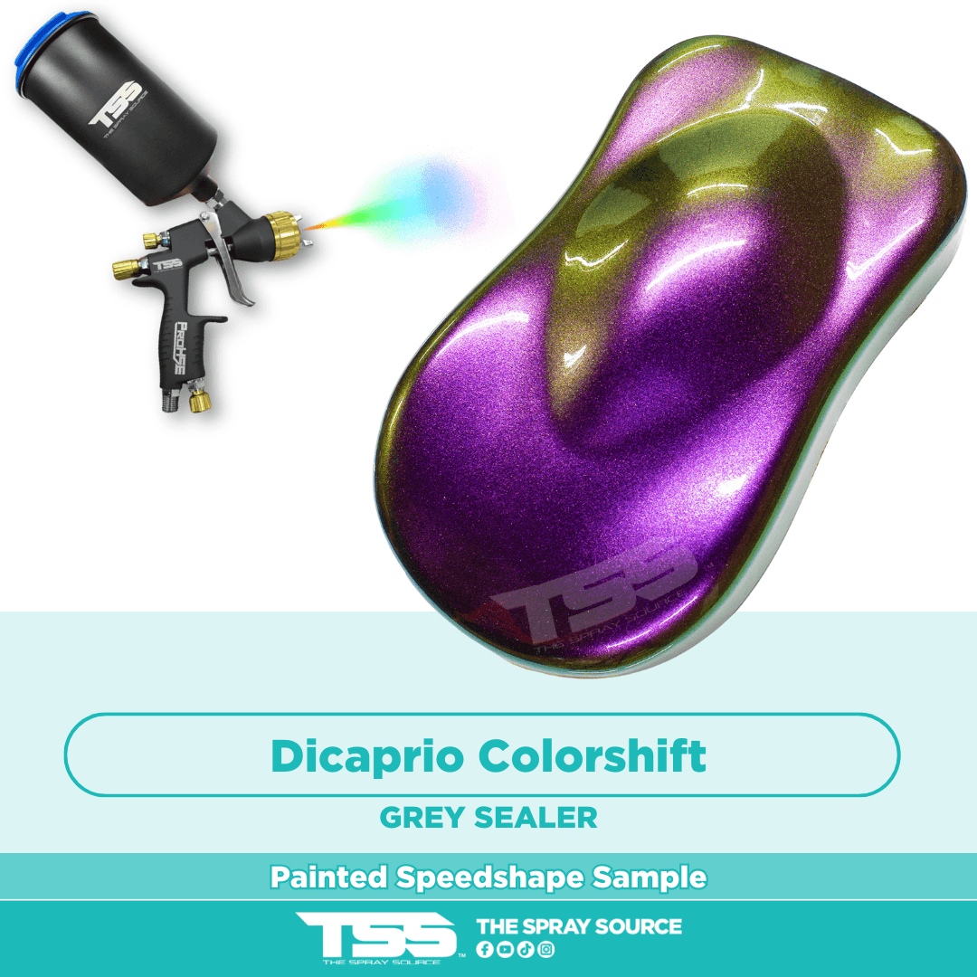 Dicaprio Colorshift Pre-Sprayed Speedshape Paint Sample (Black Ground Coat)