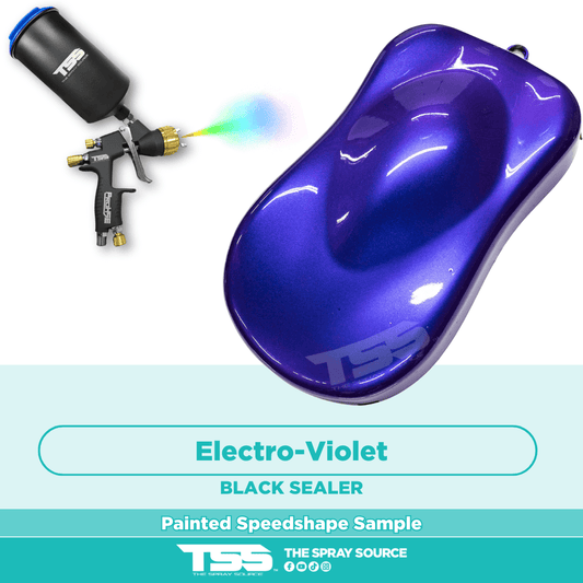 Electro-Violet Pre-Sprayed Speedshape Paint Sample (Black Ground Coat)