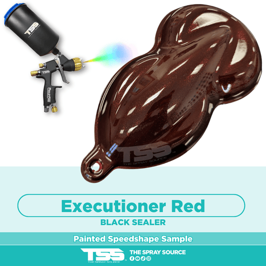 Executioner Red Pre-Sprayed Speedshape Paint Sample (Black Ground Coat)