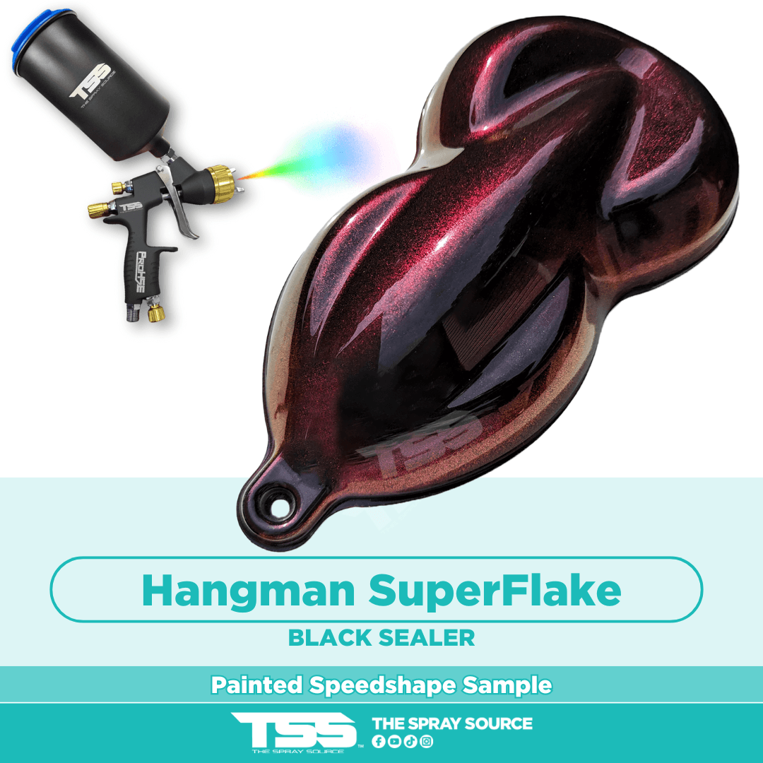 Hangman SuperFlake Pre-Sprayed Speedshape Paint Sample (Black Ground Coat)