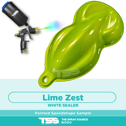 Lime Zest Pre-Sprayed Speedshape Paint Sample (White Ground Coat)