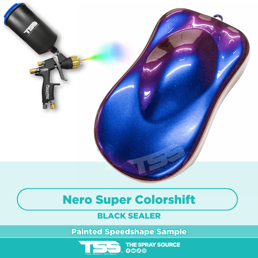 Nero Super Colorshift Pre-Sprayed Speedshape Paint Sample (Black Ground Coat)