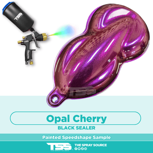 Opal Cherry Pre-Sprayed Speedshape Paint Sample (Black Ground Coat)