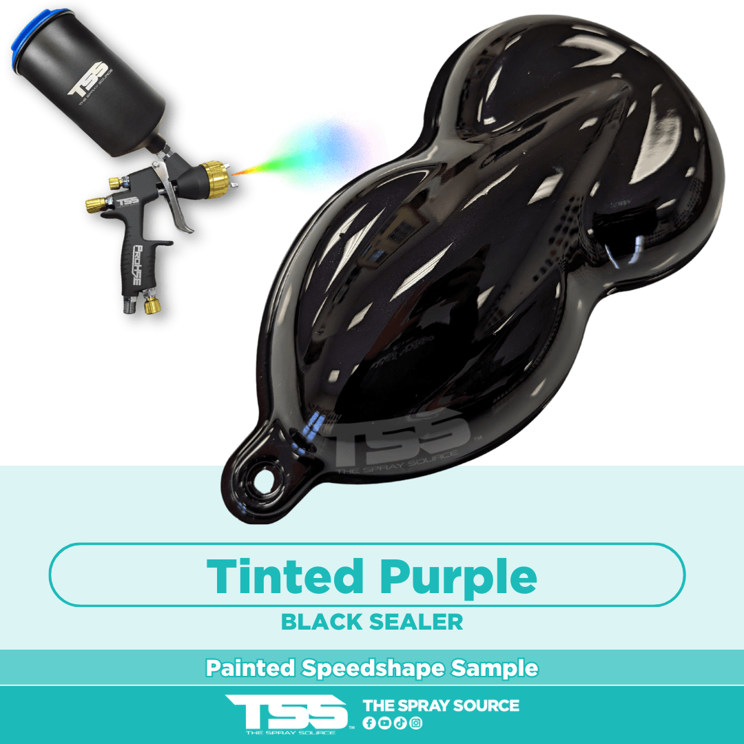 Tinted Purple Pre-Sprayed Speedshape Paint Sample (Black Ground Coat)